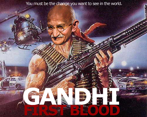 Ghandi-First-Blood-Rambo