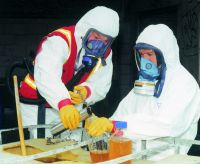 Staff at ESR model government issued protective clothing