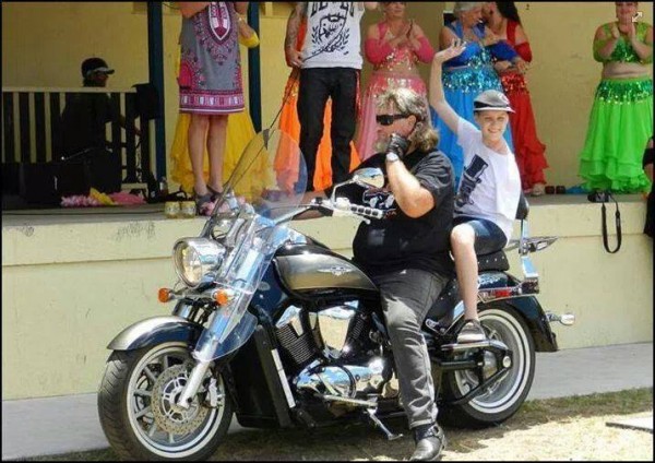 Scott was popular with the Biker fraternity