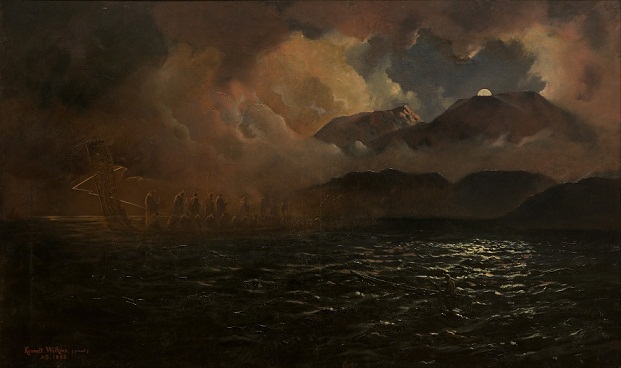 Kennett_Watkins_-_The_Phantom_Canoe-_A_Legend_of_Lake_Tarawera_-_Google_Art_Project